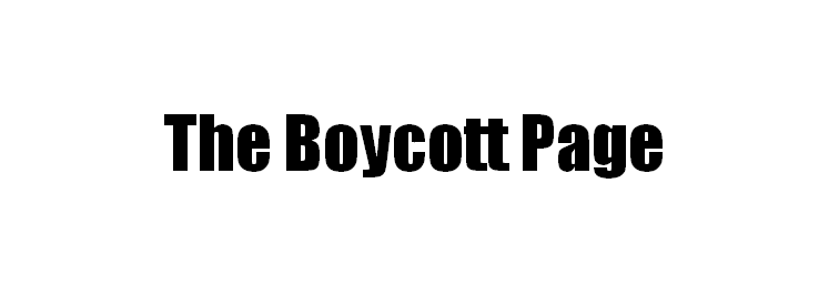 The Boycott Page
